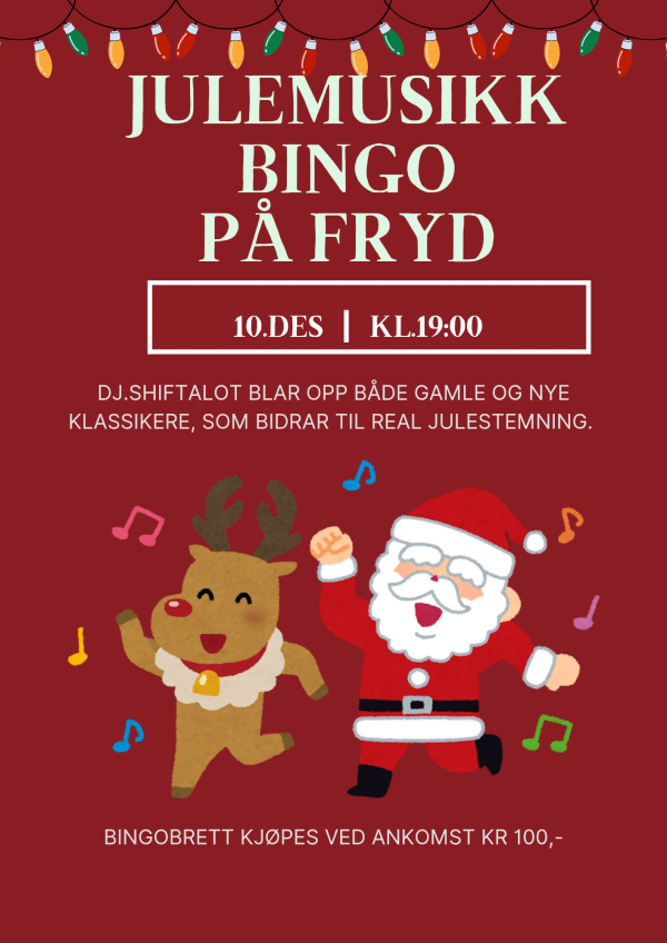 --- MusikkBingo 10. desember --- Julehist