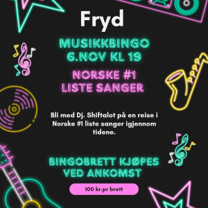 --- MusikkBingo 6. november --- Norske # 1 hits