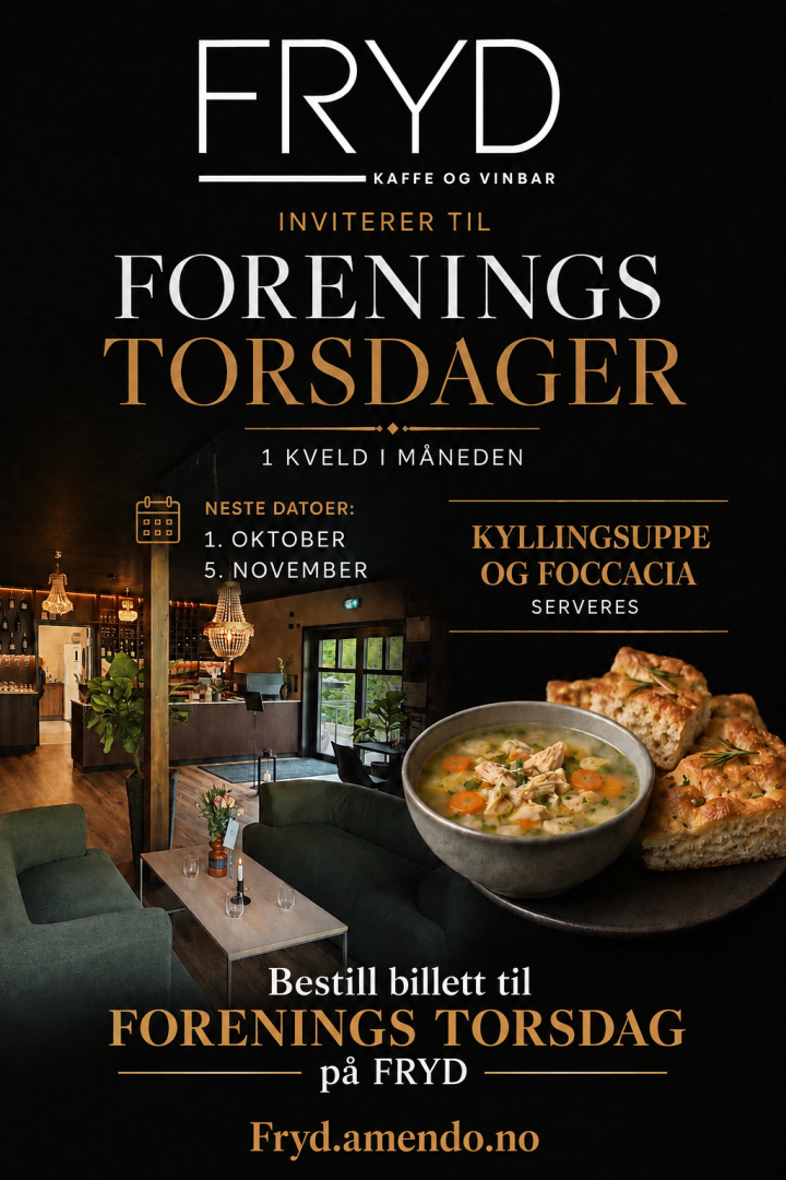 Forenings Torsdag på FRYD --- 5. November